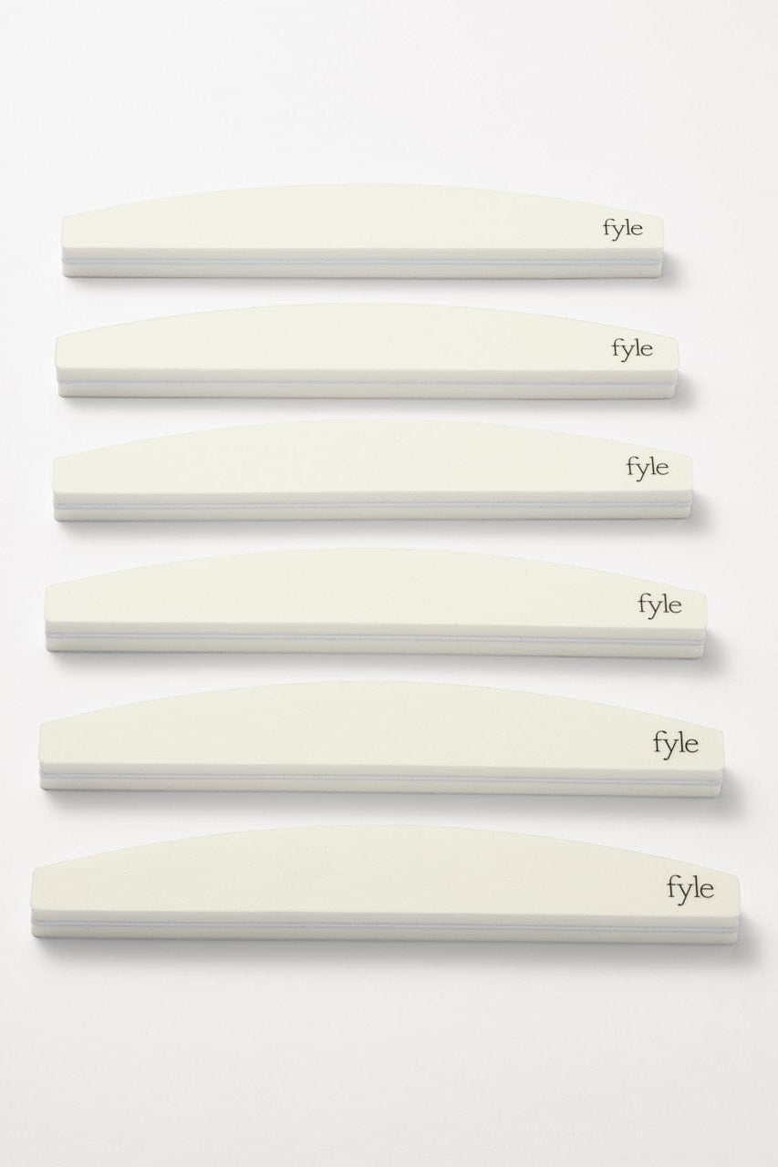 Fyle | Nail, Cuticle & Handcare Nail Care Tools Professional Nail Buffer 240 Grit – Double-Sided Sponge Buffers (18 Pack)