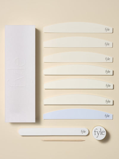 Fyle – Nail, Cuticle & Handcare. Carefully engineered for safe, clean manicures. Nail & Cuticle Care Kit The Complete Kit The Kit – Nail and Cuticle Care Manicure Kit